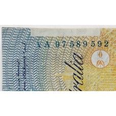 AUSTRALIA 1997 . TEN 10 DOLLAR BANKNOTE . FRASER/MacFARLANE . ERROR . MISSING PART SERIAL